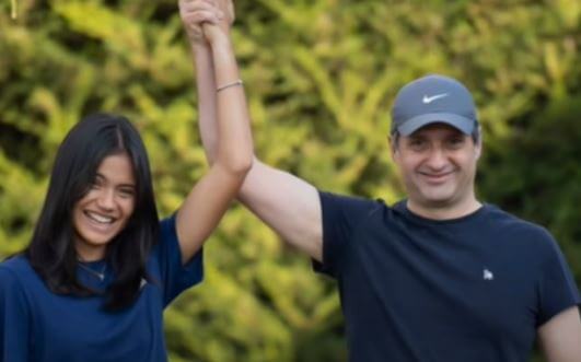 The smile on the face of Emma Raducanu Romanian father Ian depicts how proud he is of his daughter.